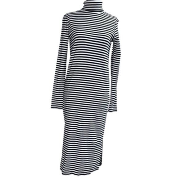 NWOT Joe Fresh Black and White Striped Dress - Size Small - Picture 1 of 5